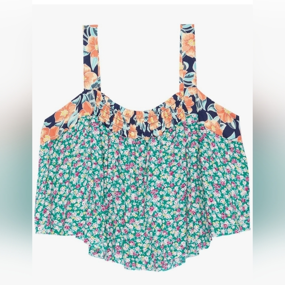 FF - VINTAGE HAVANA Girl's Swing Floral Tank